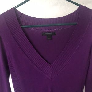 Juniors purple Express sweater